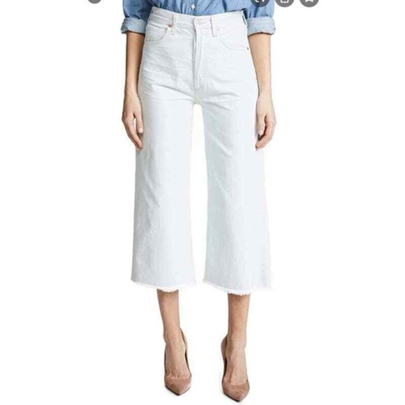 Citizens of Humanity EMMA High Rise wide Leg Crop Baggy Denim Jeans STYLE#1689-8 - Picture 2 of 15